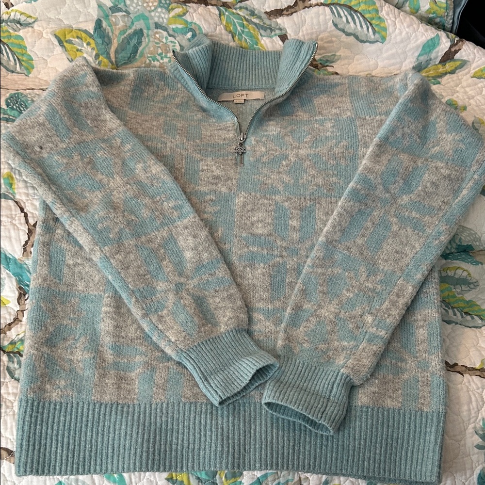 Super cute Loft snowflake sweater